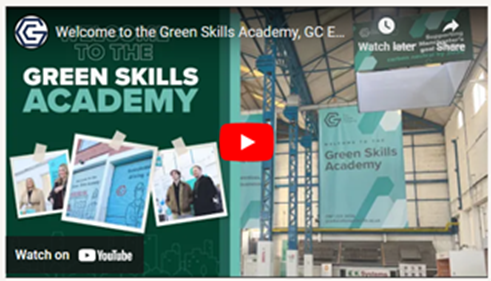 Clickable image to access the Green Skills Academy video