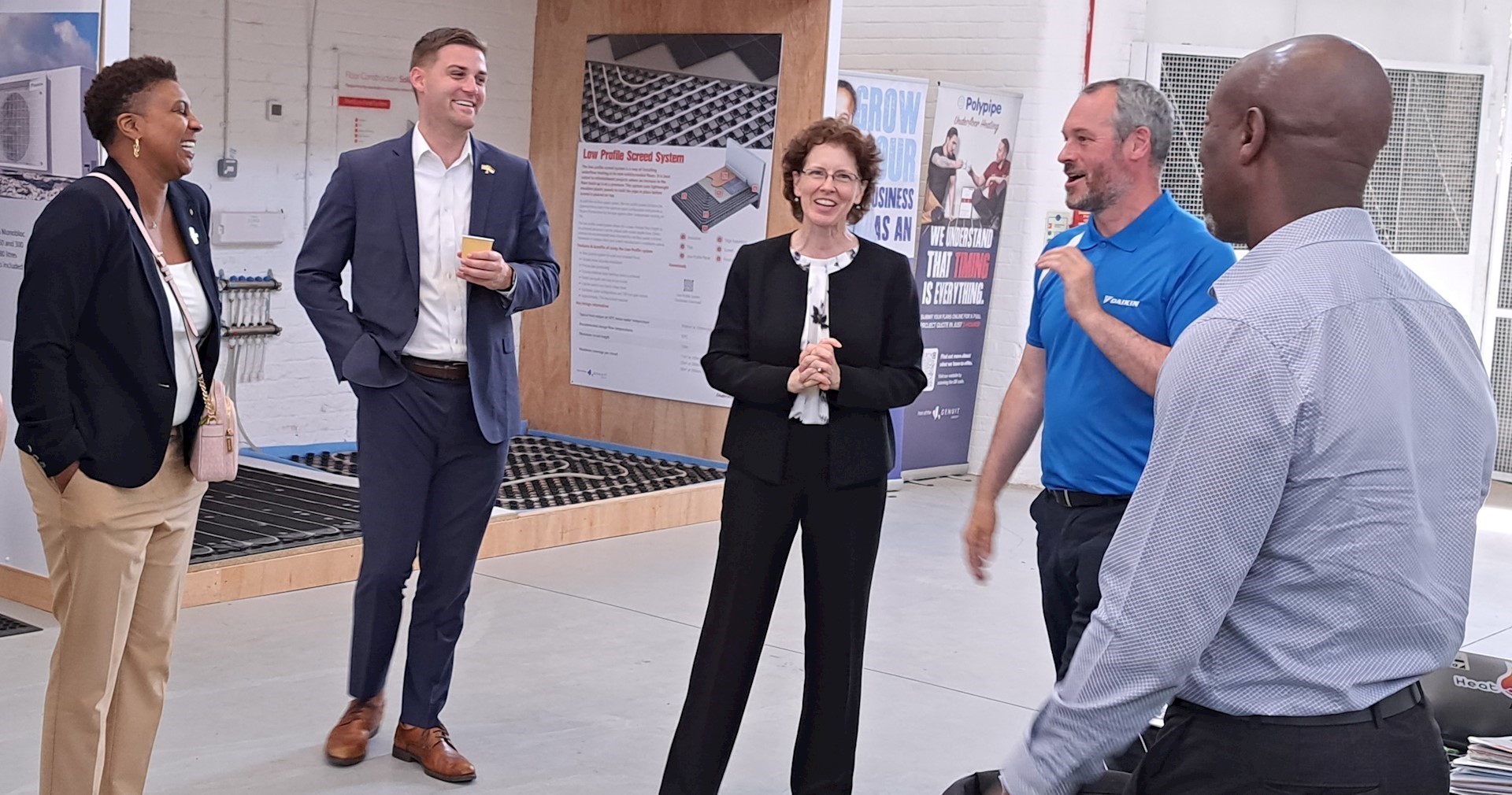 Members of the delegation from North Carolina in the US at the ‘Green Skills Academy’ 