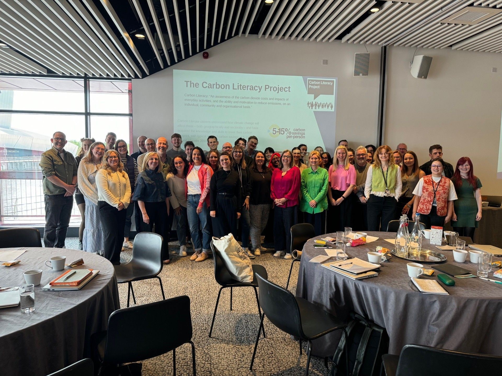 Marketing Manchester team during Carbon Literacy Training day