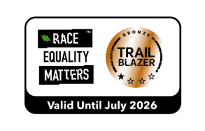 Race Equality Matters Trail Blazer - Bronze, valid until July 2026