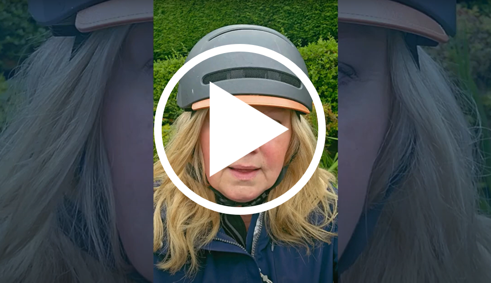 Thumbnail from Grace's video with play button in the middle